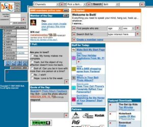 The real and complete history of social media marketing 7 A screenshot of the Bolt home page