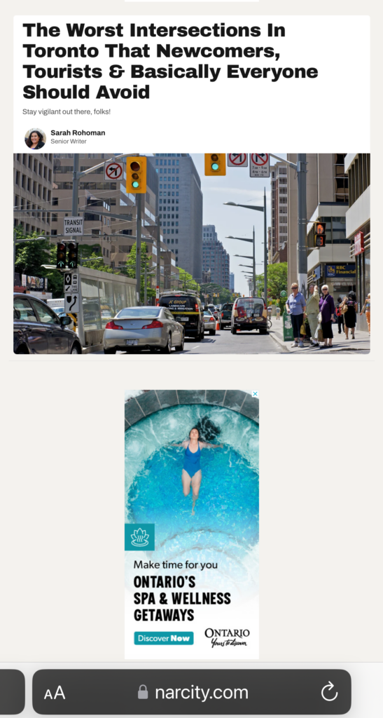 Destination Ontario Banner Ad